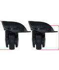 Carry On Travel Suitcase Spinner Wheels Replacement Left And Right Caster With Screws And Tool 2 Pcs Black Wear Resistant Plastic