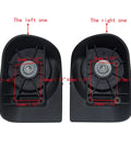 Carry On Travel Suitcase Spinner Wheels Replacement Left And Right Caster With Screws And Tool 2 Pcs Black Wear Resistant Plastic Upgrade