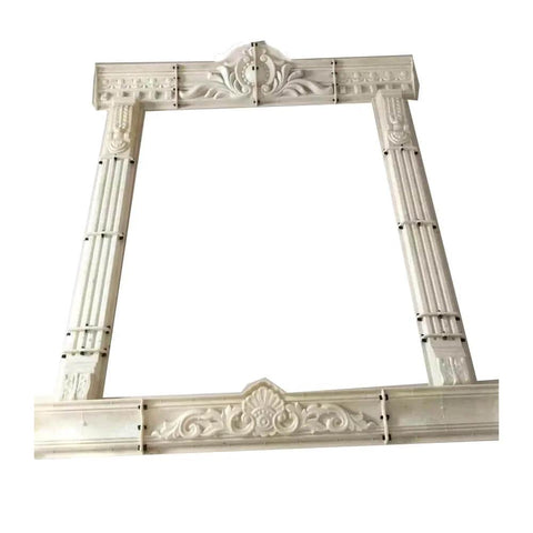 European Style Carved Window Frame Mold For Villas And Hotels GRC Concrete Decorative Mold with antique Roman column pattern