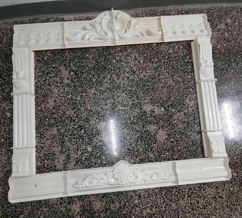 European Style Carved Window Frame Mold For Villas And Hotels GRC Concrete Decorative Mold with Antique Roman Column Pattern