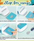 Step-by-step usage of Casino Slot Machine Cutting Dies for Card Making and Scrapbooking with embossing templates.