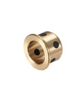 Flange Sleeve Bearing 10Mm Bore 13Mm Outer Diameter 10Mm Length 16Mm Flange Diameter 16Mm Flange Thickness 1 Point 5Mm Cast Brass Bushing 2 Pcs Self Lubricating For Precision Industrial Equipment