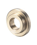 Flanged Sleeve Bearing Three Eighths Inch Bore Five Eighths Inch Outer Diameter Length Twelve Forty Ninths Inch Flange Diameter Seven Eighths Inch Flange Thickness One Eighth Inch Cast Brass Self Lubricating Bushing Oilless Maintenance Free product image.
