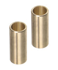 Two Cast Brass Oilless Sleeve Bearings Set For Bore One Quarter Inch Outer Diameter Five Sixteenths Inch Length Three Quarters Inch Plain Wrapped Oilless Bushings