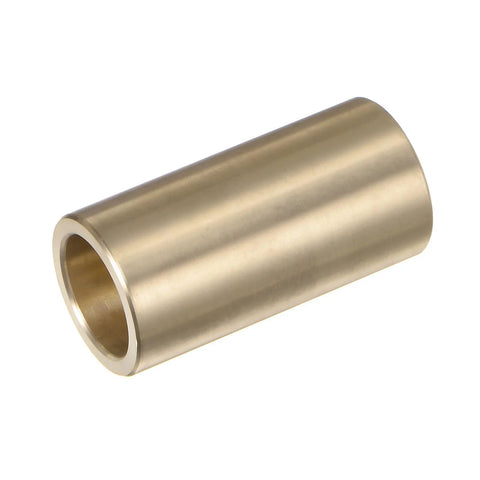 Cast brass sleeve bearing, 3/4" bore, 1" OD, 2" length. Sleeve Bearing Three Quarters Inch Bore One Inch Outer Diameter Two Inch Length Cast Brass Self Lubricating Bushing Oilless Maintenance Free With Excellent Wear Resistance And High Load Capacity For Durable Linear Motion Applications.