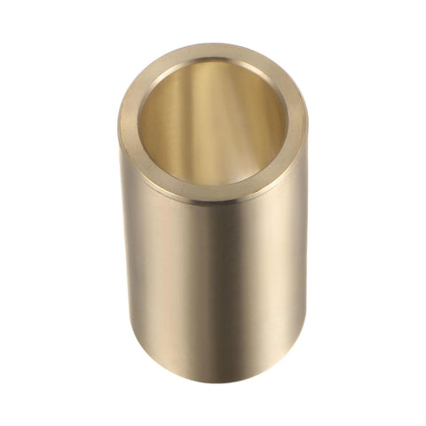 Top view of Sleeve Bearing Three Quarters Inch Bore One Inch Outer Diameter Two Inch Length Cast Brass Self Lubricating Bushing