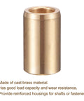 2 Pack Cast Brass Self Lubricating Sleeve Bearings With 8mm Bore 12mm OD And 20mm Length for high load capacity and wear resistance