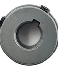 Front view of Cast Iron Belt Pulley AK1558 for V Belt Section A 3L 4L with 5/8 inch bore and 1 groove, precisely machined.