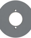 Front view of Heavy Duty QT Bushed V Belt Sheave For B Belt Two Grooves Cast Iron 4.25 Inch Diameter 5890 RPM Max TB Woods 2BK45.