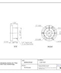 Technical drawing of Sure-Grip Cast Iron Bushing For Shaft Mount Type SH SH1 With 1 Inch Bore 1.871 Inch Outer Diameter