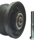 Sliding Barn Door Cast Iron Wheel Kit, 3" x 1.5" with 3/8" Smooth & Quiet Ball Bearings, includes axle and nut