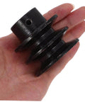 Replacement Pulley Wheel for Belt Pulleys Gas Engine Double Groove V-Belt Sheave Smooth Operation in hand view.