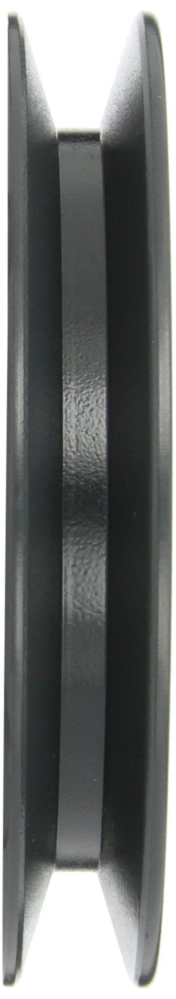 Side view of Durable Bushed Classical Gripbelt Sheave For 4L A Belts And 5L B Belts Cast Iron Single Groove Pulley With H Bushing