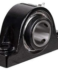 Front view of Solid-Housed Pillow Block Spherical Roller Bearing With 2-15-16 Inch Bore Rexnord Link-Belt PEB22447H Cast Iron Housing
