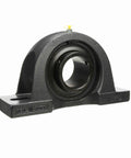 Robust Sealmaster MP-55 mounted pillow block with a one-piece cast iron housing, showing front view and setscrew lock.