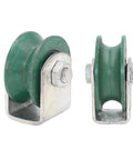 Pulley,Pulley Wheel, 2pc Cast Iron Directional Sheave,Track Wheel,Double Bearing,for Round Tube, Industrial Machines,Sliding Door,Rolling Gates,Wire Rope Rails(74mm)