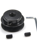 Single Groove Web Sheave Cast Iron Belt Pulley For V-Belt Drives 2.0 Inch Outer Diameter With 1/2 Inch Bore AK20 with screws