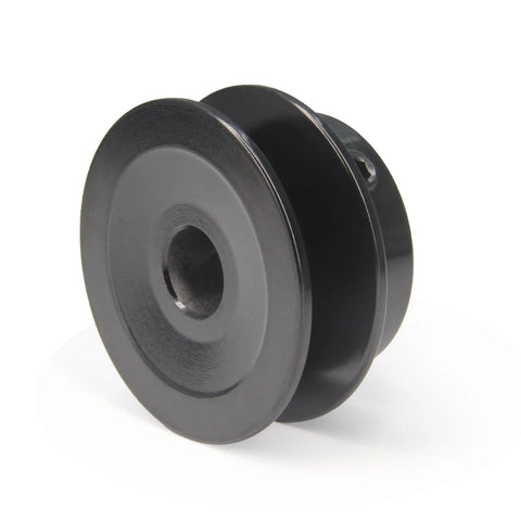 Single Groove Web Sheave Cast Iron Belt Pulley for V-Belt Drives 2.0 Inch Outer Diameter with 1/2 Inch Bore side view