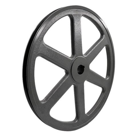 Heavy Duty Cast Iron V Belt Pulley With 12.25 Inch Outer Diameter And 1 Inch Bore One Groove Motor Pulley For A 3L And 4L V Belts