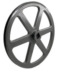 Heavy Duty Cast Iron V Belt Pulley With 12.25 Inch Outer Diameter And 1 Inch Bore One Groove Motor Pulley For A 3L And 4L V Belts