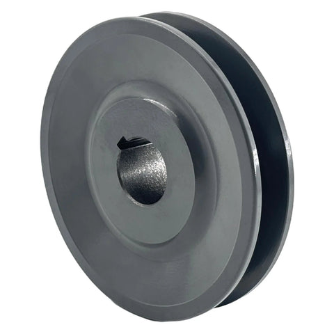 7/8 Inch Bore V Belt Pulley With 3.95 Inch Outside Diameter One Groove Cast Iron Sheave For A AX 3L 4L V Belts AK4178 Pulley side view