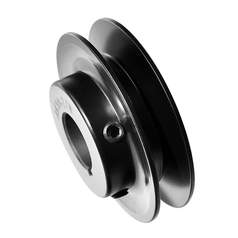 Heavy Duty Cast Iron V Belt Pulley For A, 3L And 4L Belts, 3 Inch OD, 7/8 Inch Bore, Single Groove Pulley AK30-7/8