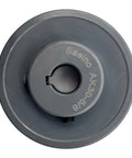 Front view of V Belt Pulley Three Inch Outer Diameter With Five Eighths Inch Bore Cast Iron Motor Pulley For 3L And 4L V Belts One Groove
