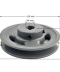 4.25 Inch V Belt Pulley For 5/8 Inch Bore Shaft One Groove Cast Iron V-Belt Sheave For A AX 3L 4L Belts, AK4458 Pulley By Saelno