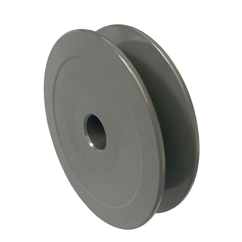 Beefy Cast Iron V Belt Pulley for A, AX and 3L 4L Belts, 5.75 Inch OD, 1 Inch Bore, Single Groove, Gray Finish, Durable by SUONE
