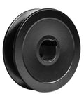 Heavy Duty Cast Iron V Belt Pulley Five Eighth Inch Bore And Two And A Half Inch Outside Diameter Single Groove Sheave For Three L Four L A AX V Belts Fixed Bore With Double Set Screw MINERGUY - front view