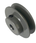 Beefy Cast Iron V Belt Pulley For A, AX And 3L 4L Belts, 5.75 Inch Outer Diameter, 1 Inch Bore, Single Groove, Gray Finish, Corrosion Resistant