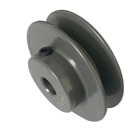 Beefy Cast Iron V Belt Pulley For A, AX And 3L 4L Belts, 5.75 Inch Outer Diameter, 1 Inch Bore, Single Groove, Gray Finish, Corrosion Resistant