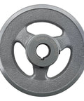 Front view of Heavy Duty Cast Iron V Belt Pulley With Seven Eighth Inch Bore And Five Point Seven Five Inch Outer Diameter One Groove BK6078