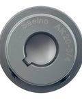 Top view of Two Inch Outside Diameter V Belt Pulley With One Groove For Three Quarter Inch Bore Cast Iron Motor Pulley with keyseat.
