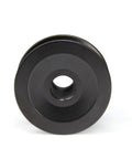 Front view of Single Groove Web Sheave Cast Iron Belt Pulley For V-Belt Drives 2.0 Inch Outer Diameter With 1/2 Inch Bore.