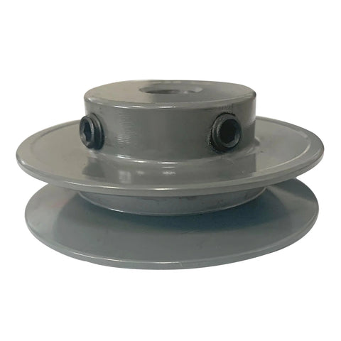 Beefy Cast Iron V Belt Pulley For A, AX And 3L 4L Belts, 5.75 Inch Outer Diameter, 1 Inch Bore, Single Groove, Gray Finish by SUONE