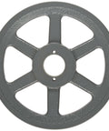 B Belt Heavy Duty V Belt Sheave With QT Bushing, 1 Groove, Cast Iron, 8.75 Inch OD, front view