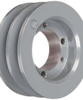 Classical V Belt Sheave for B Belt Section With Two Grooves Cast Iron 5.75 Inch OD SDS Bushing Required To Fit Industrial Drive Systems