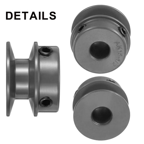 Details of Cast Iron V Belt Sheave With 1/2 Inch Bore And 1.55 Inch Outer Diameter Single Groove For 4L And A Belts