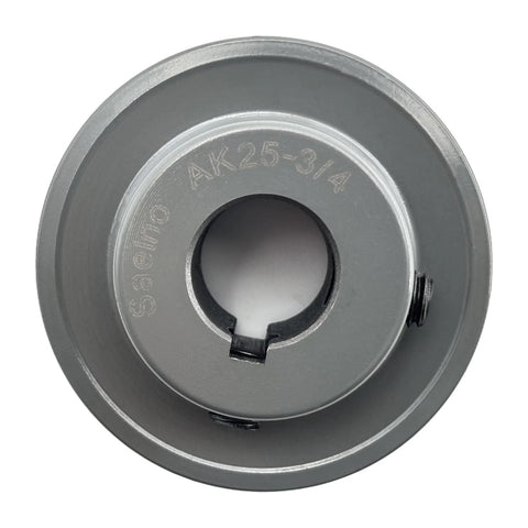 Three Quarter Inch Bore V Belt Pulley With Two Point Five Inch Outer Diameter One Groove Cast Iron Motor Pulley AK2534 Style
