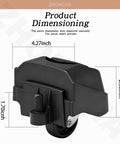 Two Pack Foot Caster And 12293 Caster Kit For Plate Caster Systems Compatible With Six To Sixteen Gallon Wet And Dry Vacuums side view