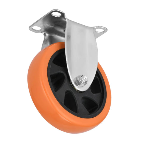 Five Inch Caster Wheels Set Of Four With Two Swivel Casters With Brakes And Two Rigid Casters For Flexible Mobility 360 Degree Rotating