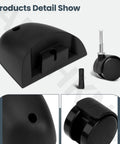 Heavy Duty Caster Wheels With Caster Foot Kit For Shop Vac A And B Cleaners Replacement Parts detailed view