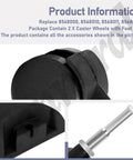 Caster Wheels And Foot Replacement Kit For Most Vacuums And A And B Cleaners Includes 2 Caster Wheels With Foot Set