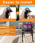Installation guide for Heavy Duty Caster Wheel Kit With 360 Degree Swivel And Brake For Outdoor Ninja Stand XSKUNSTAND on grill stand