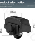 Foot Caster And Caster Wheel Set For Plate Caster Replacement for 6 To 16 Gallon Wet Dry Vacuums dimensions shown