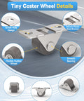 Diagram of Mini Low Profile 0.5 Inch Caster Wheels Self Adhesive And Screw Mounted Rubber Casters with detailed features labeled.