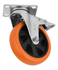 Five Inch Caster Wheels Set Of Four With Two Swivel Casters With Brakes And Two Rigid Casters For Flexible Mobility 360 Degree Rotating