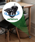 Set Of 8 M8 Caster Wheels 2 Inch Swivel Threaded Stem With Dual Brake Heavy Duty 360 Degree Polyurethane installed on desk