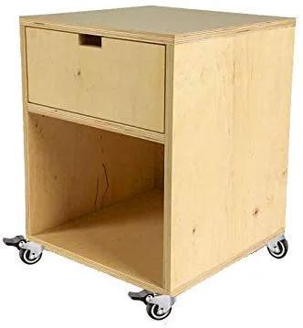 Wooden cart with 1 Inch Small Caster Wheels With Two Brakes And Screws Low Profile Silent Casters Set Of 4 For Cart And Furniture Each Up To 90 Lbs